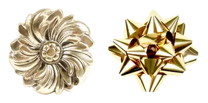 Golden Christmas Bows