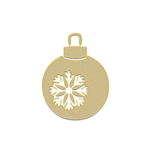 Golden Christmas Ornament Snowflake