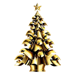 Golden Christmas Tree Decoration Ideas Png 06282024 PNG image