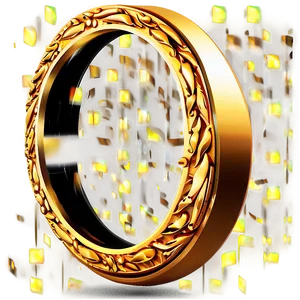 Golden Circle Border Design Png Vet PNG image