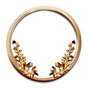 Golden Circle Frame For Elegance PNG 36 PNG