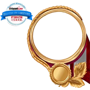 Golden Circle Frame For Elegance PNG Dnd PNG