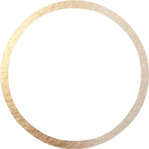 Golden Circle Frameon Teal Background PNG image