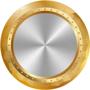 Golden Coin Graphic PNG image