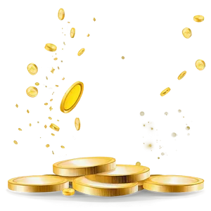 Golden Coins Money Vector Png 06262024 PNG image