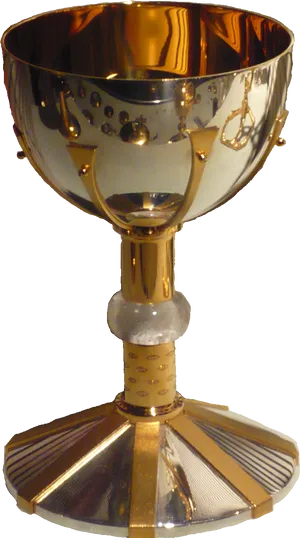 Golden Communion Chalice PNG