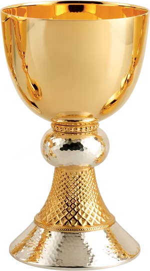 Golden Communion Chalice PNG image