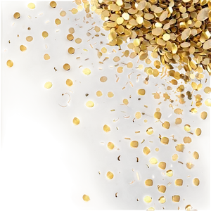 Golden Confetti Bliss PNG Hpn78