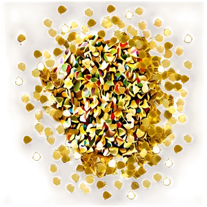 Golden Confetti C PNG image