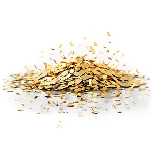 Golden Confetti Cascade Png 06272024 PNG image