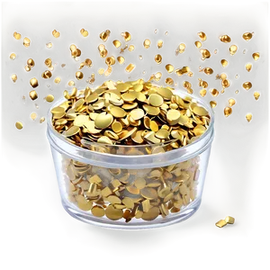 Golden Confetti Delight Png 06272024 PNG image