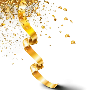 Golden Confetti Euphoria Png 06272024 PNG image