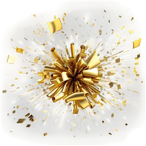 Golden Confetti Explosion Png 06272024 PNG image