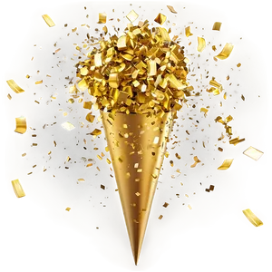 Golden Confetti Explosion Png 06272024 PNG image