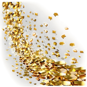 Golden Confetti Spectacular PNG 06272024