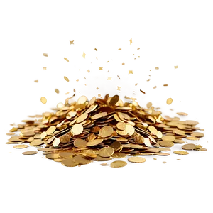 Golden Confetti Spectacular PNG 06272024
