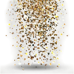 Golden Confetti Spectacular PNG Nhh