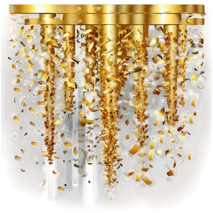 Golden Confetti Spectacular PNG Wbb17