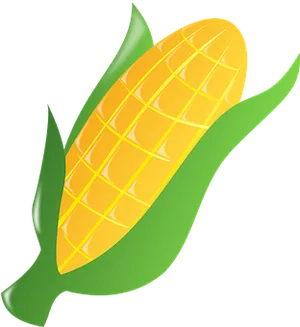Golden Corn Ear Vector Illustration PNG image