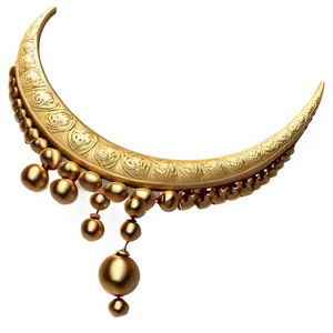 Golden Crescent Decoration PNG Fes99 PNG