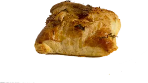 Golden Croissant Pastry PNG image