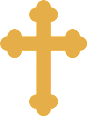 Golden Cross Graphic PNG image
