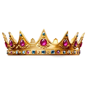 Golden Crown For Princess PNG 06282024