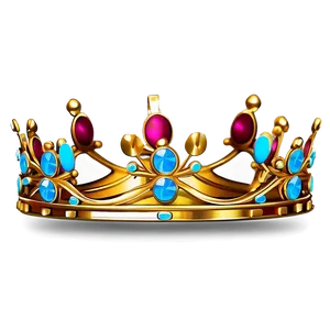 Golden Crown For Princess PNG Fim