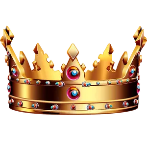 Golden Crown Illustration PNG 06282024 PNG