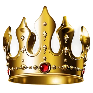 Golden Crown Illustration PNG 56
