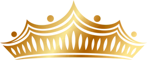 Golden Crown Illustration PNG image