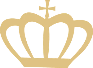 Golden Crown Symbol PNG image
