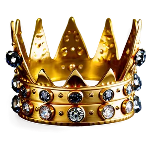 Golden Crown With Diamonds PNG 06282024 PNG
