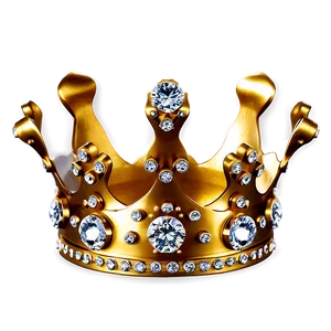 Golden Crown With Diamonds PNG Ovg62 PNG