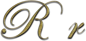 Golden Cursive R Letter PNG image