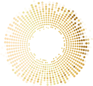 Golden Dot Spiral Abstract PNG image