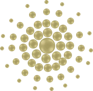 Golden Dots Pattern Dark Background PNG