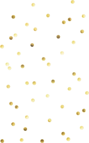 Golden Dots Patternon Teal Background PNG