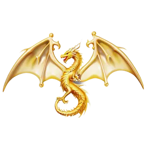 Golden Dragon Wings PNG Kyy55 PNG
