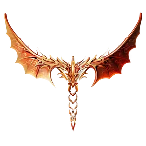 Golden Dragon Wings PNG Xid67