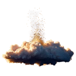 Golden Dust Cloud PNG 90