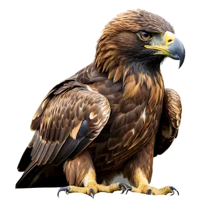 Golden Eagle Head Tilt PNG Eyx