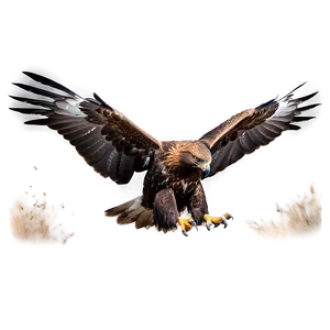 Golden Eagle Landing PNG Pkm63 PNG