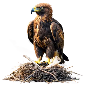 Golden Eagle Nesting PNG 92