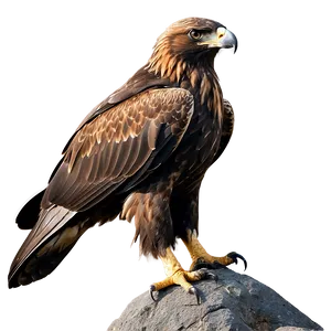Golden Eagle Perched PNG 44
