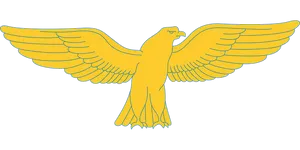 Golden Eagle Silhouette Graphic
