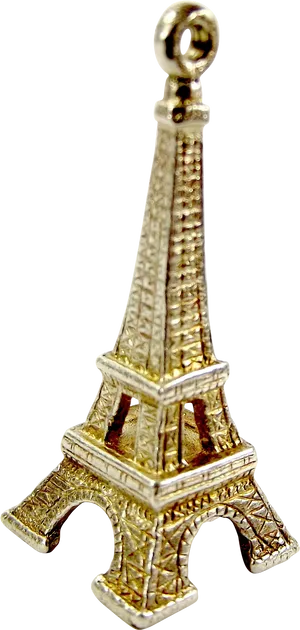 Golden Eiffel Tower Figurine