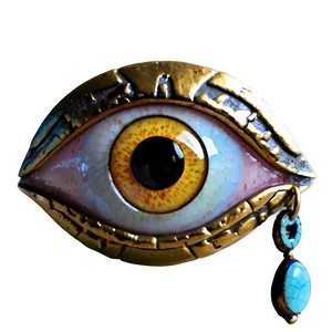 Golden Evil Eye PNG Wic6