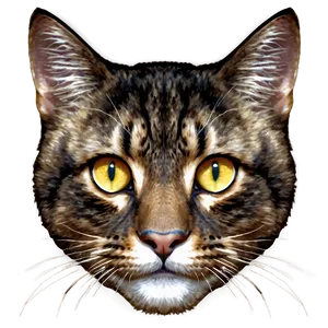 Golden Eyed Cat Head PNG 39 PNG