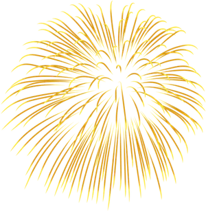 Golden Firework Explosion Diwali Celebration PNG image